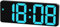 321Wasay Petites horloges numériques de chevet, réveil numérique LED électrique pour chambre à coucher, jolie horloge de bureau de voyage, CC à piles