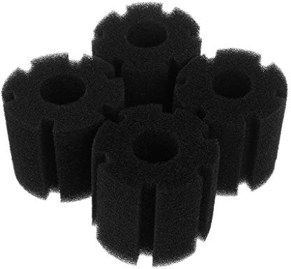 Lot de 4 éponges de rechange pour aquarium, filtre biochimique, accessoire pour filtre silencieux, éponge bio