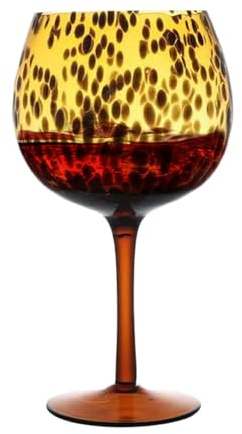 Zunetsutock 610 ml vinmugg - leopardtryck stummat perfekt för dam vänner födelsedagsfest jul viskey bar Thanksgiving öl firande underhållning | för chic bord pre