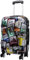 Polycarbonat Reisekoffer Trolley Hartschale - Design Weltreise Paris New York Athen Rio (Handgepäck)