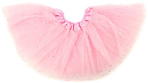 Dancina Mädchen Tüllrock Tutu Ballettrock Classic 8-13 Jahre Rosa Glitzer