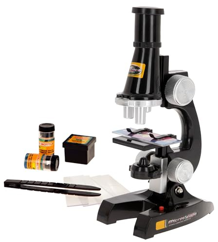 ColorBaby 44189 - Microscopio de Juguete con luz, Smart Theory, Accesorios, Laboratorio Juego Ciencia, Microscopios científicos Infantiles, A Partir de 8 años, Juguetes y Regalos para niños