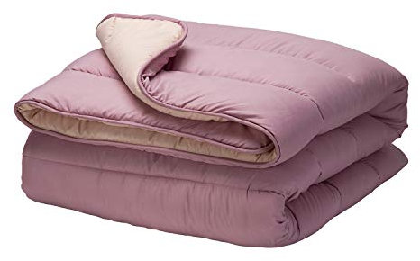 Pikolin Home - Relleno Nórdico Reversible Fibra 300 gr - Edredón Cama 90 - Tacto Pluma, Cálido, Transpirable, Color Malva, 150 x 220 cm