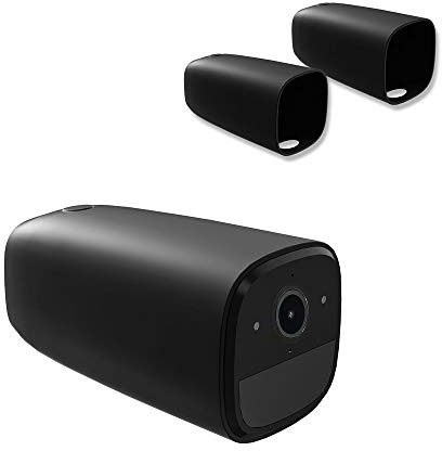 HOLACA Lot de 2 étuis protection en silicone pour eufyCam 1, 2 et 2 Pro, compatibles avec le système caméra sécurité domestique sans fil étanches, une lumière protectrice douce
