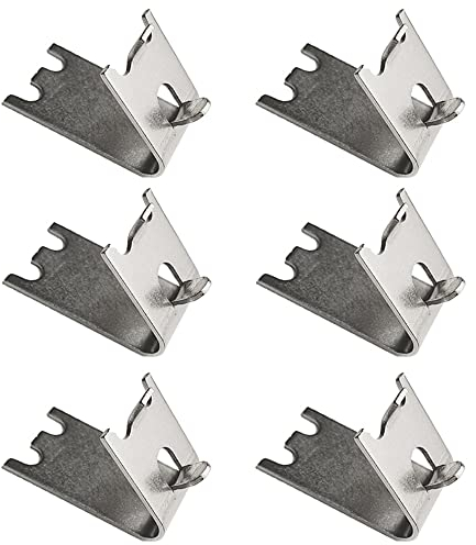 6 Pcs Freezer Shelf Clip Freezer Shelf Brackets Stainless Steel Durable Fridge Shelves Refrigerator Accessories Suitable for Refrigerator Freezer