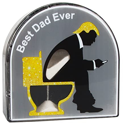 Toilet Timer Sanduhr Mann, XiXiRan 5 Minuten Sand Toilette Sanduhr Timer Kinder, Hourglass Stundenglas Sauna Sanduhr eieruhr, Lustige Geschenke, Toiletten Dekoration Gold, Schwarz