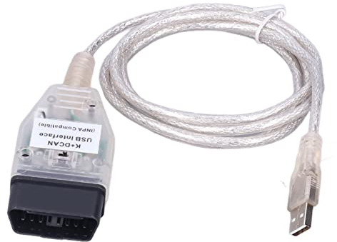Car Diagnostic Tool Cable K+Dcan Obd2 Usb Cable Interface With Switch Replacement For Series 1 E81 E82 E83 E87 E88 20042011 Automotive Engine Code Sca