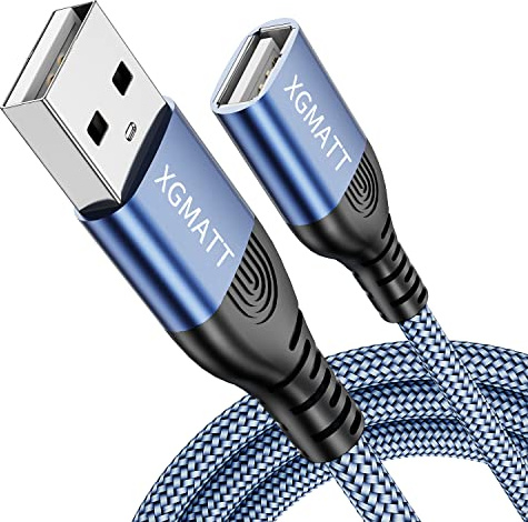 XGMATT USB Verlängerung Kabel 8M USB 2.0 Verlängerungskabel,Blau