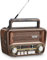 Gelielim Retro Radio AM FM, Portable Shortwave Radios with Best Reception, Bluetooth 5.3 Loud Speaker, Battery Operated Radios Support TF Card/USB, Gifts Idea for Elder, Retros Vintage Decor for Home
