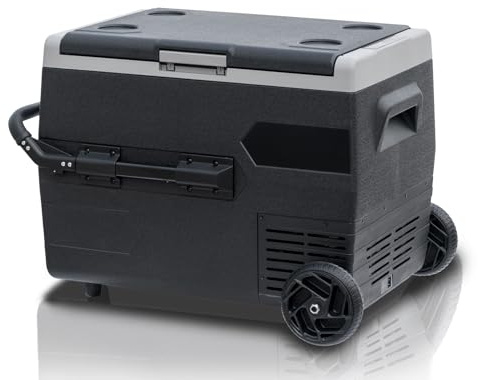 SMETA Kompressor Kühlbox 65L, Elektrische Kühlschrank für Getränke und Essen, Auto Kühlschrank, 12/24V Kühlbox für Auto, Lkw, Wohnmobil, Outdoor oder Boot