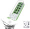 SFThings Ice Cube Tray with Lid and Bin, 14 Pcs Ice Cubes Mold for Freezer Easy Release, Qiuck Filling, No Touching, Food-Grade Silicone for Whiskey Other Drink(m-Green)