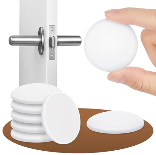 OSDUE Tope de Puerta, 6 Piezas Protectores de Pared, 40 x 8 mm | Autoadhesivos Topes de Puerta para Pomos para Muebles y Protección de Paredes Contra Golpes en la Pared