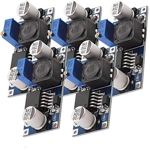 AZDelivery 5 x LM2596S DC-DC Netzteil Adapter Step down Modul kompatibel mit Arduino inklusive eBook!