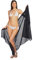 ALLEN & MATE Damen Strandtuch Pareo aus Baumwolle Sarong XXL Pareo Badeanzug Cover-Up Wickelrock Viele Farben mit Kokosnussschale (Black)