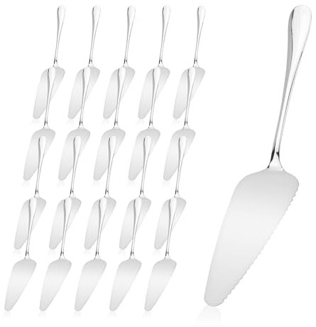 KEJJNYER 20 Pcs Stainless Steel Pie Server Cake Servers