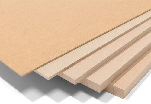 highdecora MDF Board – Cut to Size Wood Panels for Shelving, DIY, Furniture & Wall Use | Smooth Raw Sheet for Crafts, Plasterboard Projects & Loft Boards Support – (18mm H100–1000 x W100–600)