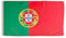 Drapeau Portugal 150x90cm Pandiui23 pour Balcon avec 4 Oeillets et 4 Attache-câbles (Portugal)