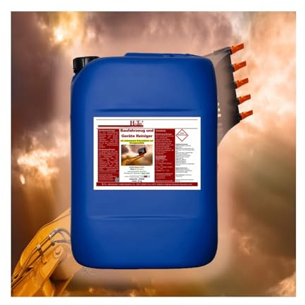 HaTec Detergente per veicoli e attrezzature da costruzione, 25 kg, detergente per escavatori, pulitore per pale gommate, pulitore per autoveicoli, pulitore per elettrodomestici, oltre il 90%