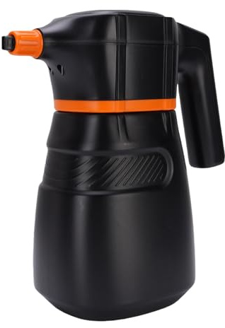 Fabater Spruzzatore di Schiuma Elettrico Schiumatore per Autolavaggio Senza Fili Ricaricabile Ad Alta Pressione per Pulizia Esterna, Irrigazione del Giardino, Batteria da 2 Litri 6000 MAh (BLACK)