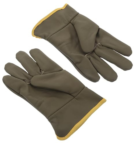 WHAMVOX Fireproof Welding Gloves Heat Resistant Safety Gloves for Welders and Drivers for Bbq Campfire and Woodworking