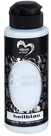 Ideen mit Herz Acrylfarbe Multisurface | Universalfarbe auf Wasserbasis | 120ml (hellblau)