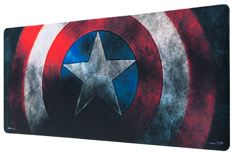 Grupo Erik Gaming Mauspad XXL Marvel Shild Gaming Mousepad XXL rutschfest und Wasserabweisend Mauspad Groß - Mouse Pad Gaming Schreibtischunterlage PC Zubehör Gaming Marvel Merch