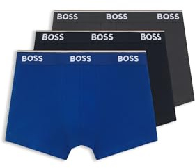 BOSS Trunk 3P Power Boxer Ai Pantaloncini, Open Blue 487, M Uomo