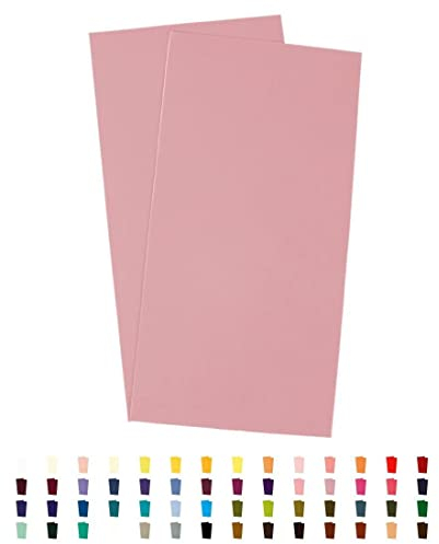 Sandras-Bastelladen 2er Set Kerzen Verzierwachsplatten - 200 x 100 x 0,5mm Altrosa