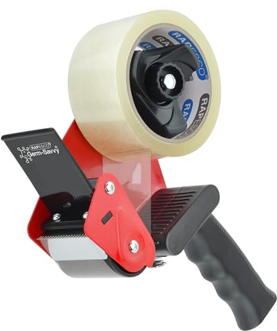 Rapesco 1790 Germ-Savvy Antibactérien 960 Dévidoir de Ruban Adhésif avec 1 Ruban d'Emballage Transparent