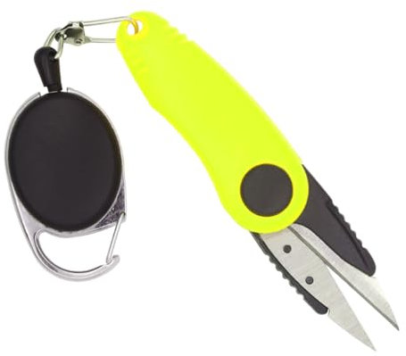 Ddujbtp Accesorio de pesca multifunción de 180 grados, cortador de línea de pesca, tijeras de pesca para línea trenzada, cortador de línea plegable