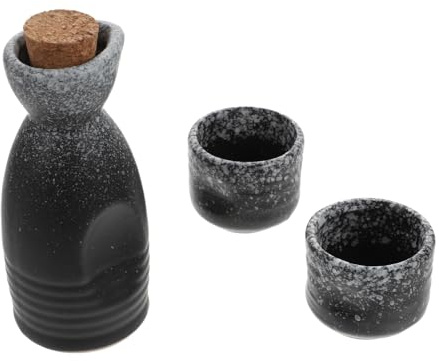 Garneck Set Service à Saké Japonais Céramique Pot Et Tasses Rétro Ensemble pour Cérémonie Et Dégustation Sécurisée