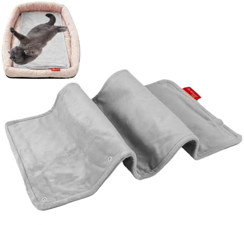 Tyinerc - Alfombra térmica impermeable para interior (58 x 28 cm, recargable, impermeable, para gatito, perro, gato, interior, animales, perro pequeño, mujer, para