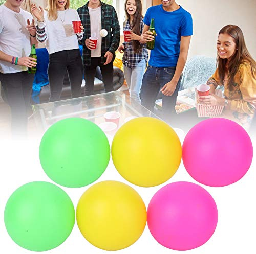 Qcwwy 6st Pvc Beach Ball Set Slitstarkt Underhållningsspelbollar för Strandtennis Färgglada och Lätta Bollar för Utomhuskul Andra Bollspel