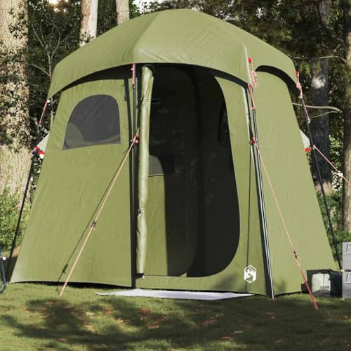 Tienda de campaña de invierno para una persona, tienda de campaña para 2 personas, color verde oliva, impermeable, tienda de campaña para trekking, familias, mochileros