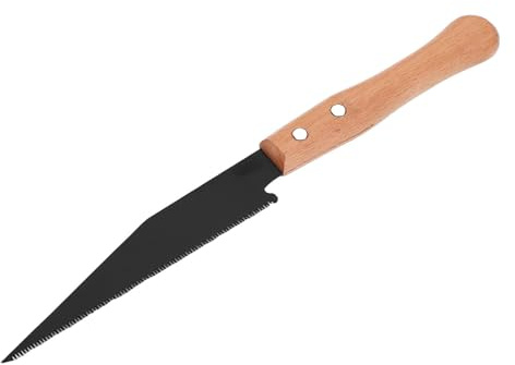 Ejoyous Sierra Japonesa, Sierra de Mano con Hoja SK5 y Mango de Madera, Fina Profesional, de Tracción para Carpintería, Carpinteros Bricolaje