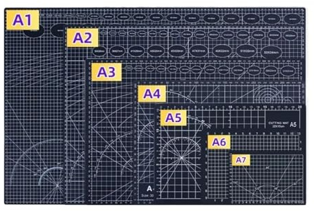 Skärmatta för kontor A2/A3/A4/A5 multifunktionell skärmatta, dubbelsidig, självläkande, gör-det-själv-hantverk, konstgravyrbräda, stor pappersskärdyna (A5)