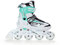 Roller en Ligne RAVEN Profession Pointure Ajustable – Blanc/Menthe - Taille 35-39 (23cm-25,5cm) Réglable Mixte