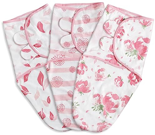 GLLQUEN BABY Swaddles Pucksack Baby 0-3 Monate,100% Bio-Baumwolle Baby Schlafsäcke für Neugeborene,Oeko-tex100 Schlafsack für Kleinkinder,Unisex 3er Pack Wickel