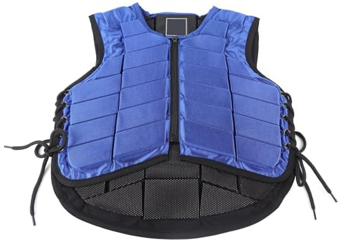Cyrank Horse Riding Vest, Horse Riding Body Protector Equestrian Vest Horse Riding Safety Vest Equestrian Protective Vest Kids Equestrian Vest Zipper Padded Riding Vest(CL)