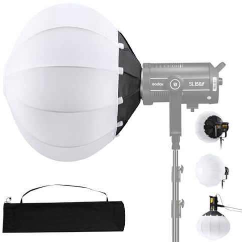 Soonpho 65 cm lykta softbox lyktor Bowens Mount softboxar 60 cm fotografi för GODOX SL60 W M300 LA150 LA200 LED Video Light kompatibel med NEEWER CB60B CB150 W 100 W Aputure ljus 60 x