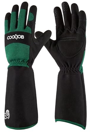 COOLJOB Thorn Proof Rose Pruning Garden Gloves for Men, Long Sleeve Xlarge