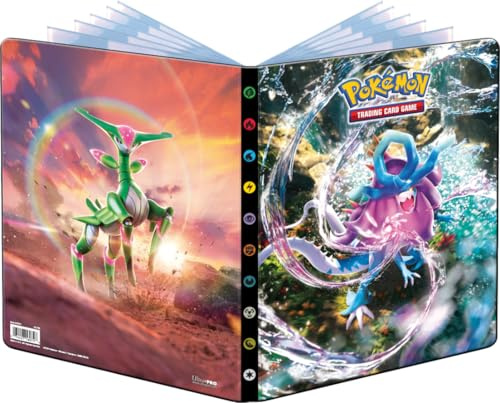 Ultra Pro - Asmodee – Pokémon Scharlach und Violett – Zeitliche Kräfte (EV05): Notizbuch mit Kartenfach – Kapazität: 252 Karten – Gesellschaftsspiele – Zubehör für Sammelkarten