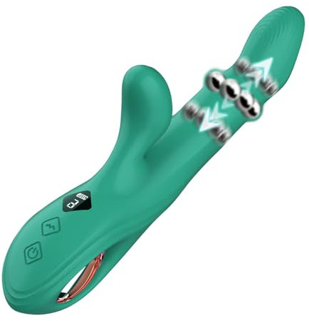 Vibratorset 4 Woman Clitoral Stimulator Sex Toys for Woman Rabbit Vibrator Realistic Thrusting Dildo 8 Scrolling&Vibrating Modes, G Spot Vibrators with Vibrating Beads, Sex Toyscouples for Couples