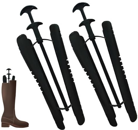2PCS Automatic Boot Trees,Boot Trees for Long Boots Uk,Boots Shaper Holders High Knee Plastic Great Support and form Stretcher With Handle Inserts Shoes to Keep Shape Suitable for Women or Men