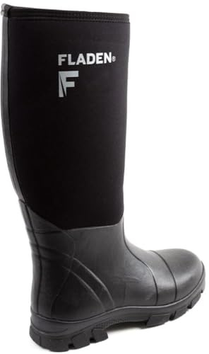 Fladen Neopren-Angelstiefel, 5mm Gummi/Neopren, -15°C Kälteschutz, Rutschfeste Sohle, Gr. 43-47 (46)