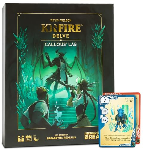 Incredible Dream Kinfire Delve: Callous' Lab | Quick-to-Table Cooperative Dungeon-Crawling Card Game | Affordable, Streamlined Fantasy Adventure | Ages 14 and Up | Made