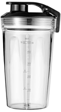WMF Shaker aus Glas, 530 ml, Skala mit Deckel, für Standmixer Kult Pro und Kult X FS-1000050218