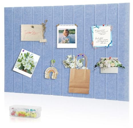 Yuragim 60 x 40 cm stor filt anslagstavla, dekorativ anslagstavla av filt, 9 mm tjock, filtbräda memotavlor, vikbar fototavla memotavlor memobrädor bulletin board väggdekoration för kontor, kök, foton
