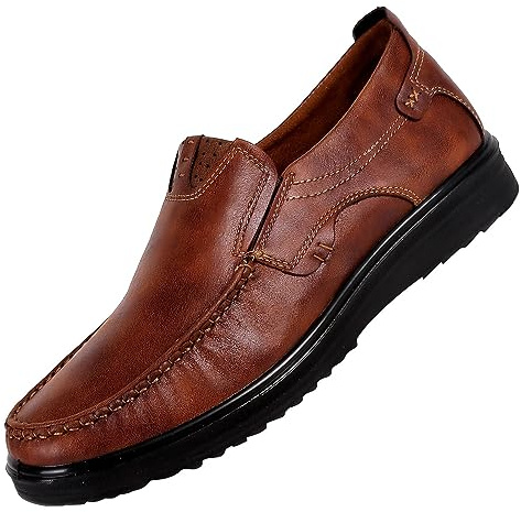 Tofflor & mockasiner för män – business casual herrsommarskor, slip-skor mjuka sulor, halvskor, lätta fritidsskor, enfärgade kostymskor, ventilerande utomhusskor, vandringsskor