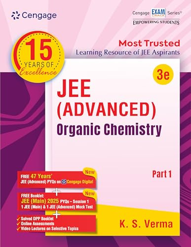 Cengage JEE Advanced Organic Chemistry: Part 1 with Free Online Assessments & Digital Content
